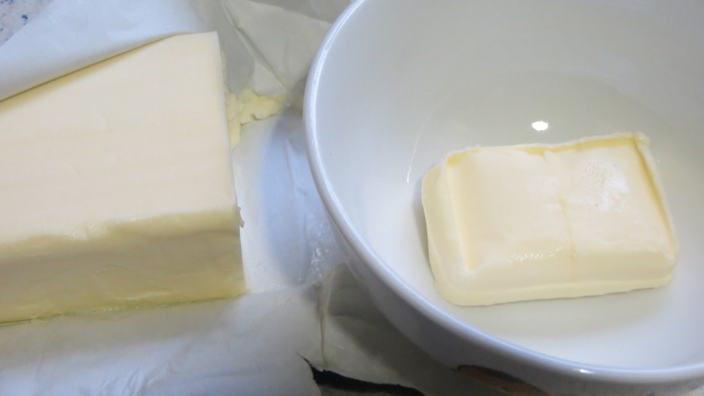 mantequilla a punto para derretir 