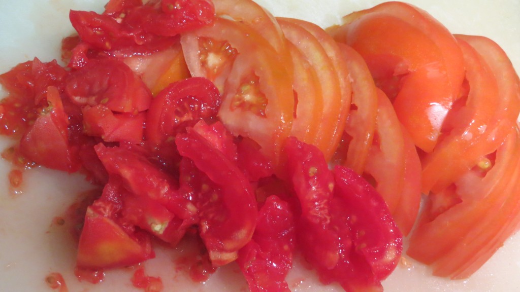 tomates troceados