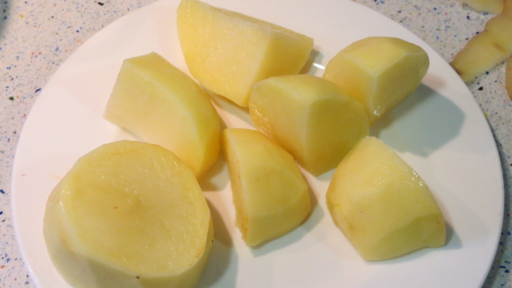 patatas cortadas