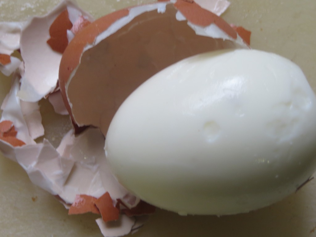 huevo sin cáscara