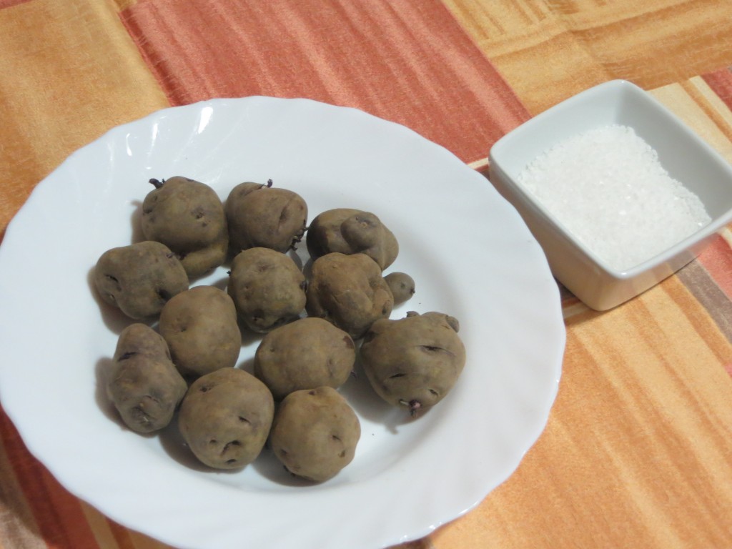 ingredientes para las patatas arrugadas