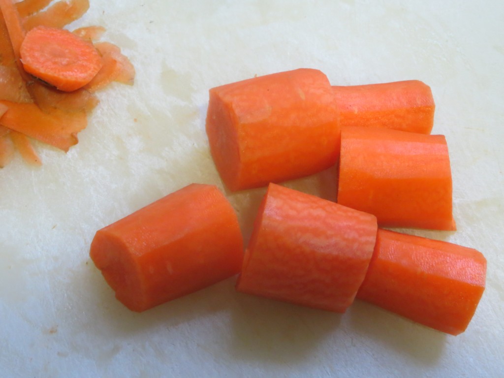 zanahoria cortada