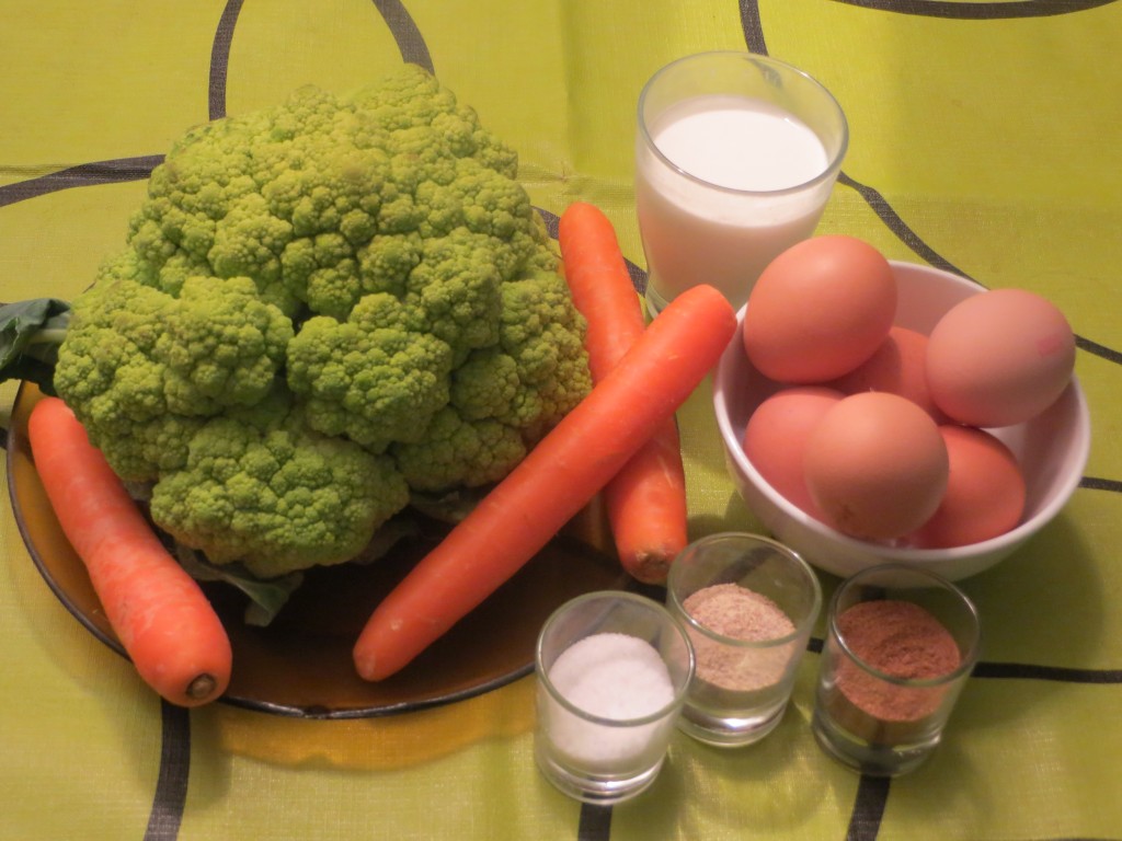 ingredientes del pastel de verduras