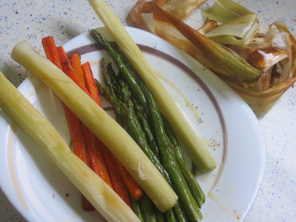 verduras listas para la tarrina