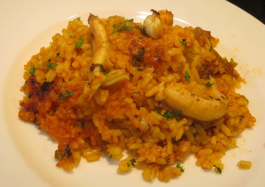 arroz con pepinos de mar