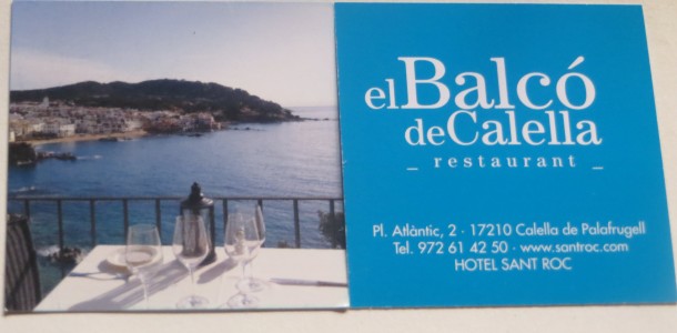 restaurante el balcó de Calella