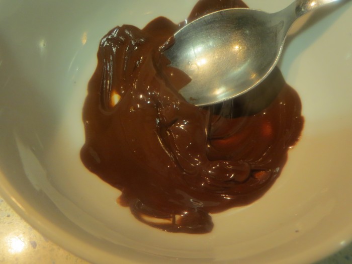chocolate negro fundido